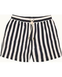 Orlebar Brown - Dark Stripe Designer Swim Shorts - Lyst