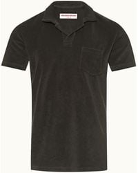 Orlebar Brown - Tailored Fit Organic Cotton Towelling Resort Polo Shirt - Lyst