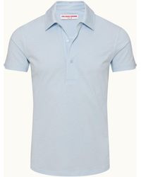 Orlebar Brown - Tailored Fit Cotton-Silk Polo Shirt - Lyst