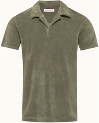 Orlebar Brown - Relaxed Fit Cotton Towelling Resort Polo Shirt - Lyst