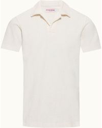 Orlebar Brown - Relaxed Fit Cotton Towelling Resort Polo Shirt - Lyst