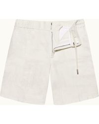 Orlebar Brown - Smart Linen Tailored Fit Shorts - Lyst