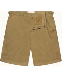Orlebar Brown - Longer-Length Garment Dye Linen-Blend Shorts - Lyst