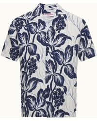 Orlebar Brown - Relaxed Fit Short-Sleeve 100% Linen Resort Shirt - Lyst