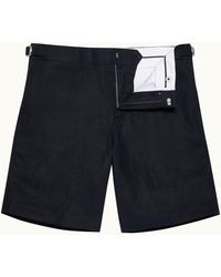 Orlebar Brown - Tailored Fit Washed Italian Linen Shorts - Lyst