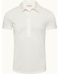 Orlebar Brown - Sand Tailored Fit Cotton-Silk Polo Shirt - Lyst