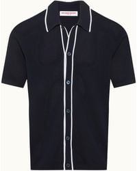 Orlebar Brown - Relaxed Fit Short-Sleeve Button-Through Knitted Shirt - Lyst
