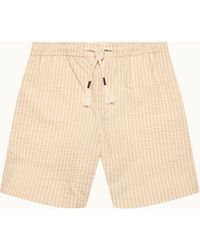 Orlebar Brown - Seersucker Stripe Designer Shorts - Lyst