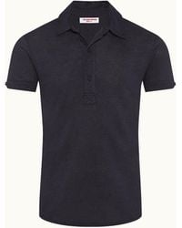 Orlebar Brown - Tailored Fit Linen Polo Shirt - Lyst