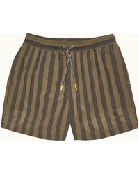 Orlebar Brown - Bold Stripe Designer Swim Shorts - Lyst