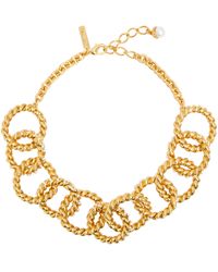 Oscar de la Renta - Golden Rope Necklace - Lyst