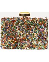 Oscar de la Renta - Confetti Sequin Embroidered Minaudire - Lyst