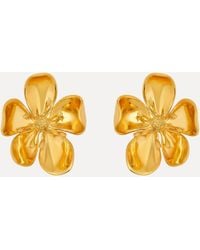 Oscar de la Renta - Large Cherry Blossom Clip-On Earrings - Lyst