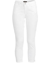 pantalons en chinos voor Broeken met rechte pijp Dames Kleding voor voor Broeken More & More Gekleurde Spleetbroek Wit in het Wit 