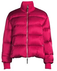 Alexander McQueen High Neck Down Fill Puffer Jacket - Pink