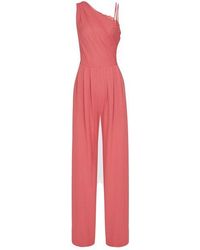 Reiss Polly-one Shoulder Strap Coral Pink