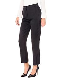 Guess Crop Flare Trousers Jet Black W/ Frost G