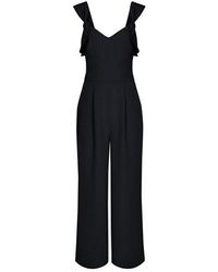 Reiss Amika-bow Back Jumpsuit Navy - Blue