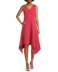 Marc O'polo Jersey Dress, Pleated Skirt Part, S Varnish Red