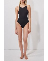 French Connection Cross Back Swimming Costume Black