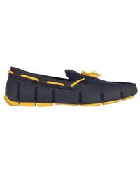 Homme Chaussures Chaussures à enfiler Mocassins Loafer de dentelle tressée marine jaune Dentelle Swims pour homme en coloris Bleu 