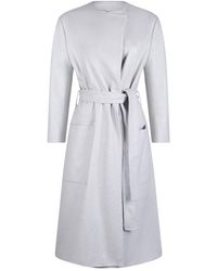 Manteau Siena à taille ceinturée Laines Filippa K en coloris Gris Femme Vêtements Manteaux Manteaux longs et manteaux dhiver 