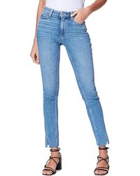 PAIGE Margot Slanke Otsm Spleet Raude Zoom Hula Distressed in het Blauw Dames Kleding voor voor Jeans voor Skinny jeans 