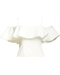 Off Shoulder Ruffle Tops for Women - Up to 85% off | Lyst
