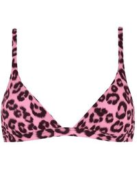 Les Girls, Les Boys Leopard Print Mini Triangle - Pink