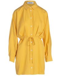 Thakoon Shirt Mini Dress Yellow
