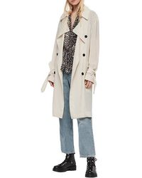 AllSaints Bria Trench Oyster White