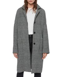 all saints simi check coat