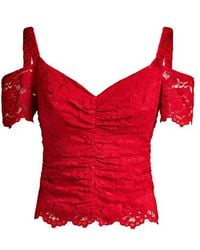 Guess Rosah Lace Top Cherry Punch - Red