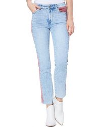Dames Kleding voor voor Jeans voor Skinny jeans PAIGE Denim Hoxton Slm Crp 2 Raw Hem Cuff in het Blauw 