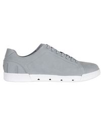Swims Breeze Tennis Leather Quarry/white