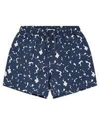 IKKS 's Navy Floral Print Swim Shorts Navy - Blue
