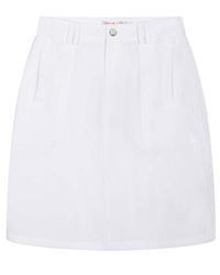 EsQualo Skirt Big Pockets Lyo Off White
