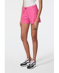 IKKS 's Pink Linen Shorts Bohemian Pink