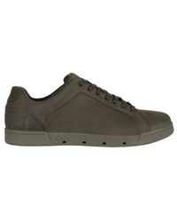 Swims Breeze Tennis Leather Olive Night - Multicolour