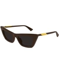 Bottega Veneta - Bv1446S 003 Sunglasses Acetate Cat Eye - Lyst