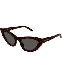 Saint Laurent - Sl 213 Lily 016 Sunglasses Acetate Cat Eye - Lyst
