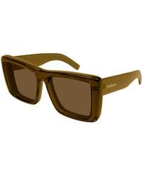 Saint Laurent - Sl 900 Howl 004 Sunglasses Bio-Injected Squared - Lyst