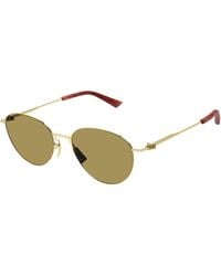 Bottega Veneta - Bv1268s 004 Gold Brown - Lyst