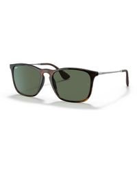 Ray-Ban - Chris Sunglasses Black Frame Grey Lenses 54-18 - Lyst