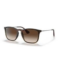 Ray-Ban - Chris Sunglasses Black Frame Grey Lenses 54-18 - Lyst