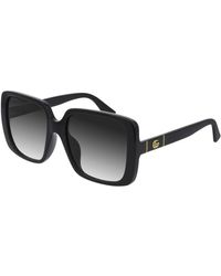 Gucci - Gg0632Sa 001 Sunglasses Injected Squared Normal Shaded - Lyst