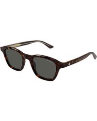 Montblanc - Mb0384S 002 Sunglasses Acetate Round - Lyst