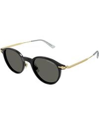 Montblanc - Mb0362S 001 Sunglasses Acetate Round - Lyst
