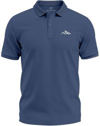 Neverless - Poloshirt bedruckt Berg Logo– Outdoor-inspiriertes Kurzarm mit Print - Lyst