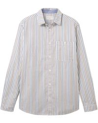 Tom Tailor - Kurzarmshirt striped shirt - Lyst